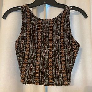 Tie Back Crop Top Tank